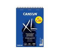Bloc - Multi techniques - A4 - Spirales - 30 feuilles - 300g - Grain moyen - Canson XL