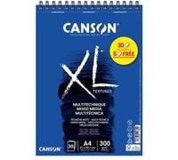 Bloc - Multi techniques - A4 - Spirales - 30 feuilles - 300g - Grain moyen - Canson XL