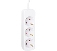 Bloc Multipr 3 Pr S Avec Câble 3 M, Blanc, 7430210