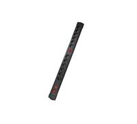 - Bloc multiprise 12x16A - 2 interrupteurs - 3500W - 1,5m - Noir