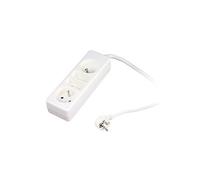 - Bloc multiprise 2 prises 6A + 2 prises 16A 2P+T - Blanc