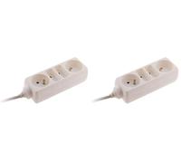 Bloc multiprise 2x6A + 2x16A - Blanc - Zenitech (Lot de 2)