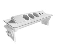 Lighting Bloc prises pivotant 3 Prises + ports 1 USB - 1 USB C - Blanc