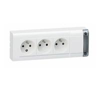 LEGRAND Bloc multiprise 3 prises fixable sans cordon