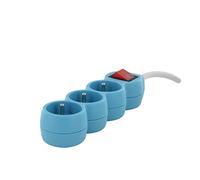 Bloc multiprise 3x16A - 1.5m - Blanc, Gris ou Bleu - Chacon (Bleu)