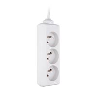 Bloc multiprise 3x16A 2P+T blanc - câble 1,5 m - Zenitech