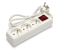 Bloc multiprise 3x16A avec interrupteur 1m CE & NF - VELAMP - MULTIP-FR-I-3