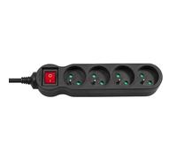Maclean MCE180 rallonge Electrique Band Barrette d'alimentation 4 Prises (1.4 m)