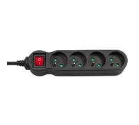 Maclean MCE180 rallonge Electrique Band Barrette d'alimentation 4 Prises (1.4 m)