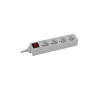 Bloc multiprise, 4 prises avec interrupteur perel eb4s