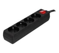 Bloc multiprise, 4 prises avec interrupteur velleman eb4blns Incolore G