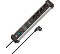 Bloc multiprise 4 prises - Brennenstuhl - Premium-Protect-Line - Aluminium - Parafoudre - 3 m