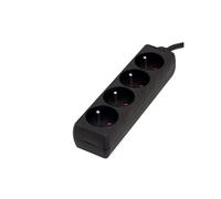 - Bloc multiprise 4x16A - 3500W 230V - câble H05VV-F 3x1,5mm² - 1,5m - Noir