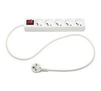 Bloc multiprise "5 prises" 28cm blanc Blanc G