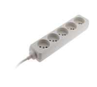 Zenitech Bloc multiprise 5 prises 2P+T 16A Blanc