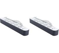 Bloc multiprise 5x16A USB A+C - Gris - Chacon (Lot de 2)
