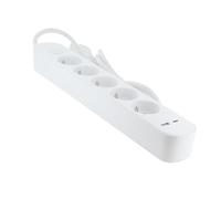 Bloc multiprise 5x16A USB-A+USB-C - câble 1,5m - Chacon