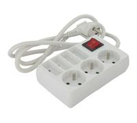 Bloc multiprise 7 prises Dhome - 3 x 2P+T + 4 x 2P