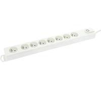 Bloc multiprise 8 prise électrique terre câble 1.5M + interrupteur PROFILE