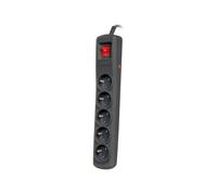 Bloc multiprise ARMAC ARC5 3M 5x 230V PL noir ARC5/30/CZ