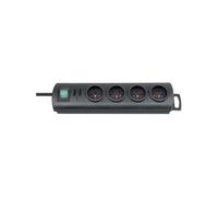 Brennenstuhl Bloc multiprise avec interrupteur 1153304124 – 4 prises noir fiche FR 1 pc
