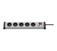 Bloc multiprise avec interrupteur Ehmann 0206x02052301 gris fiche FR 1 pc(s)