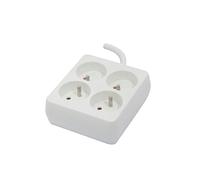 Chacon Bloc 4 x 16 A carré avec cordon 0,9 m - blanc (FR)