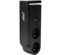 Otio - Bloc multiprise Gekko clipsable - 2 Prises + 2 Ports USB - Noir