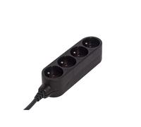 Bloc multiprise Design 4x16A 1,5m - Noir - Chacon