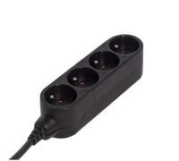 Bloc multiprise Design 4x16A 1,5m - noir - Chacon