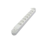 Chacon Bloc multiprise Design avec interrupteur 8 x 16A - 1,5 m - blanc