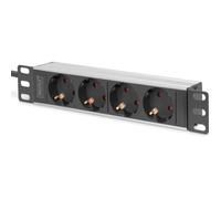 Bloc multiprise - DIGITUS - Rack encastrable - 4 prises CEE 7/4 - 250 V - 4000 Watt