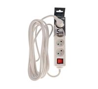 Bloc Multiprise - EDO - LOGAN - 4 Prises Type E 2P+T - Câble 5m - Interrupteur Marche/Arrêt