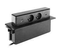 Bloc multiprise encastrable 2x 16A 2P+T + 2 ports USB + 1 port HDMI - Otio