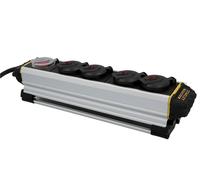 Bloc multiprise FATMAX 4x en aluminium 3m avec rail de serrage