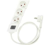 Bloc multiprise fiche plate Dhome - 3 prises 2P+T