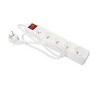 Bloc multiprise - GEFOM - 5 prises - 16A - Interrupteur lumineux - 1m de câble