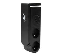 Bloc multiprise Gekko clipsable - 2 prises + 2 ports USB - Noir - Otio