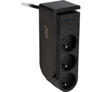 Otio – Bloc multiprise Gekko XL 5 prises + 2 USB‑C PD 20W 1,5 m Noir