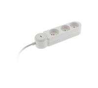 Zenitech - Bloc multiprise Iota 3x16A + interrupteur - Blanc G