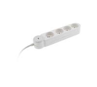 Zenitech - Bloc multiprise Iota 4x16A + interrupteur - Blanc G