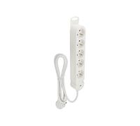 Zenitech - Bloc multiprise Iota 5x16A + interrupteur - Blanc G
