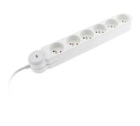 Bloc multiprise Iota 6x16A + interrupteur - blanc - Zenitech