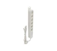 - Bloc multiprise Iota 6x16A + interrupteurs + USB C - Blanc