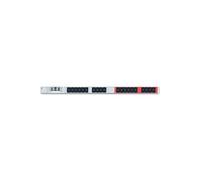 Bachmann - Coupe-circuit (rack-montable) - CA 250 V - 3680 Watt - entrée : tripolaire - connecteurs de sortie : 20 (power IEC 60320 C13) - 1U - 3 m cordon - Allemagne - gris, noir