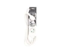 EDO, multiprise - Extension Logan Blanc 3 Plis Type E français 5m câble, multiprise 5m, multiprise 5m câble multiprise, multiprise 5m multiprise rallonge EDO777553