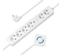 Bloc Multiprise - LOGILINK - Lps271 - 6 Prises - Interrupteur - 1,5 m - Blanc
