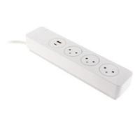 Zenitech Multiprise Easy Eject - 3x2P+T (16A) - 2 ports USB - Mantéa