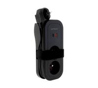 Bloc multiprise nomade 4 prises dont 2 USB - Noir - Mundo - Zenitech