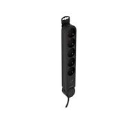 - Bloc multiprise parafoudre 5x16A + interrupteur - Noir
